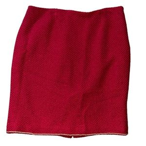 VICTOR ALFARO Wool Blend RED Skirt